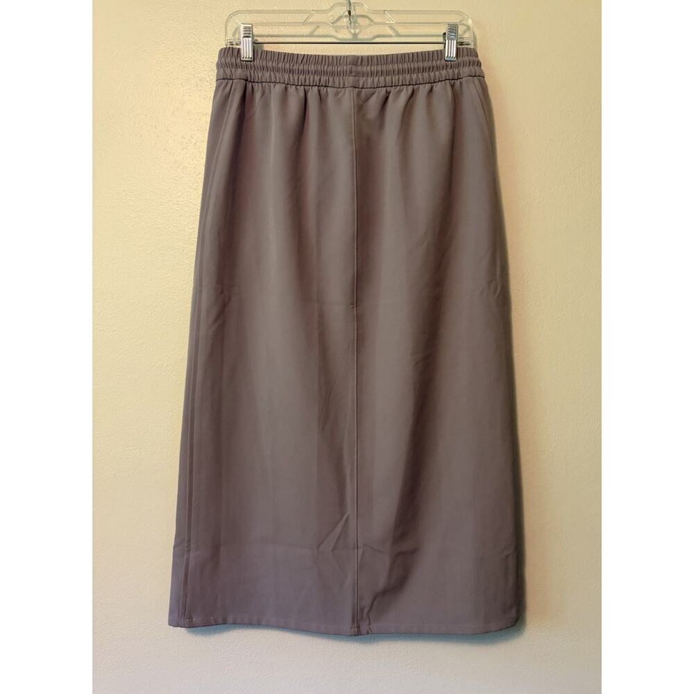 Athleta Stride Midi Skirt Women’s Small Violet Purple Elastic Waist Side Slit - Picture 4 of 11